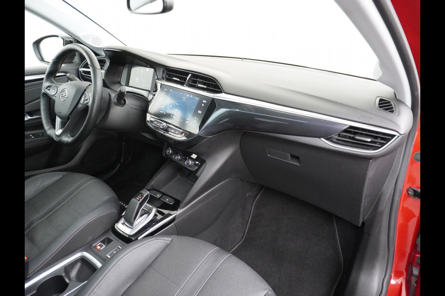 Opel CORSA-E Elegance 50kWh SOH 90% Leder 360°Camera Panoramadak Zwart Dak Navi Ecc Apple Carplay Android Auto Cruise Control Stoel+Stuurverwarming DAB+ Pdc Lmv Led Origineel Nederlandse Auto