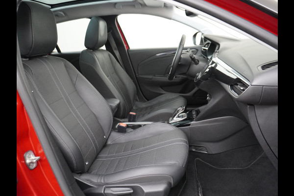 Opel CORSA-E Elegance 50kWh SOH 90% Leder 360°Camera Panoramadak Zwart Dak Navi Ecc Apple Carplay Android Auto Cruise Control Stoel+Stuurverwarming DAB+ Pdc Lmv Led Origineel Nederlandse Auto