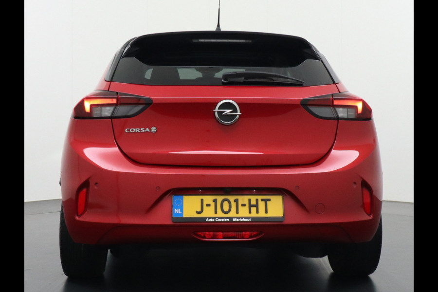 Opel CORSA-E Elegance 50kWh SOH 90% Leder 360°Camera Panoramadak Zwart Dak Navi Ecc Apple Carplay Android Auto Cruise Control Stoel+Stuurverwarming DAB+ Pdc Lmv Led Origineel Nederlandse Auto