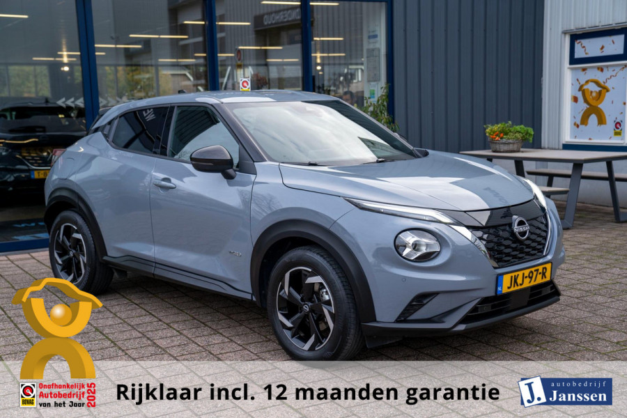 Nissan Juke 1.6 Hybrid N-Connecta|Prijs rijklaar incl. 12 mnd garantie|NAV LMV Carplay Keyless entry/start Camera PDC Bluetooth