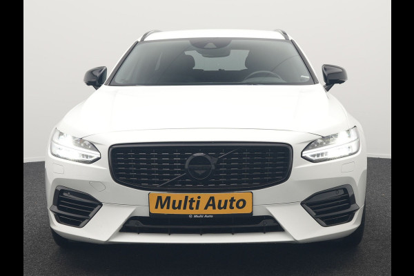 Volvo V90 T8 AWD R-Design Plug In Hybrid 394pk Dealer O.H. PHEV | Adaptive Cruise | 360 Camera | Black Optic | Alcantara Sportstoelen Memory & Verwarmd | Apple Carplay | Keyless | Blis | Virtual | Navigatie | 19"L.M |