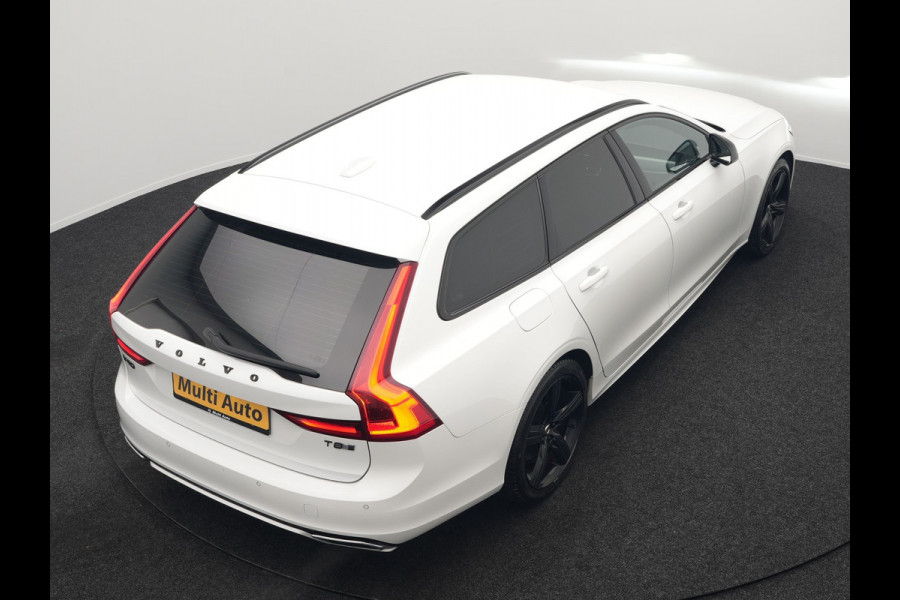 Volvo V90 T8 AWD R-Design Plug In Hybrid 394pk Dealer O.H. PHEV | Adaptive Cruise | 360 Camera | Black Optic | Alcantara Sportstoelen Memory & Verwarmd | Apple Carplay | Keyless | Blis | Virtual | Navigatie | 19"L.M |