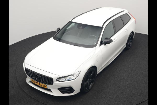 Volvo V90 T8 AWD R-Design Plug In Hybrid 394pk Dealer O.H. PHEV | Adaptive Cruise | 360 Camera | Black Optic | Alcantara Sportstoelen Memory & Verwarmd | Apple Carplay | Keyless | Blis | Virtual | Navigatie | 19"L.M |