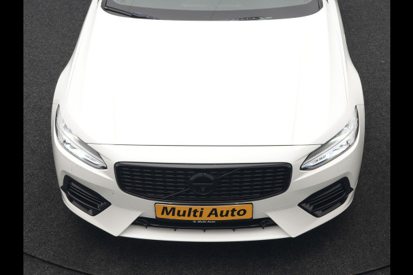 Volvo V90 T8 AWD R-Design Plug In Hybrid 394pk Dealer O.H. PHEV | Adaptive Cruise | 360 Camera | Black Optic | Alcantara Sportstoelen Memory & Verwarmd | Apple Carplay | Keyless | Blis | Virtual | Navigatie | 19"L.M |