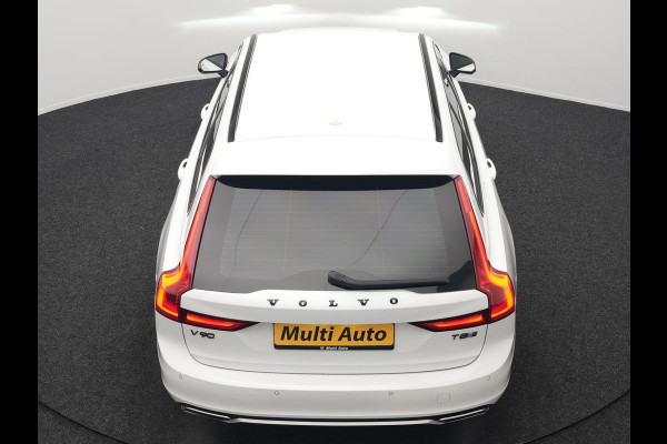 Volvo V90 T8 AWD R-Design Plug In Hybrid 394pk Dealer O.H. PHEV | Adaptive Cruise | 360 Camera | Black Optic | Alcantara Sportstoelen Memory & Verwarmd | Apple Carplay | Keyless | Blis | Virtual | Navigatie | 19"L.M |