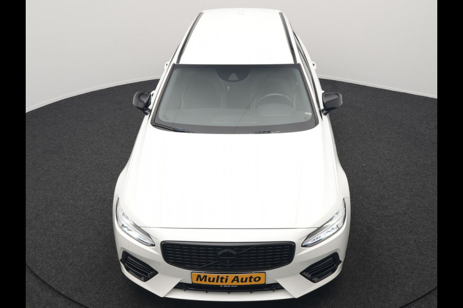Volvo V90 T8 AWD R-Design Plug In Hybrid 394pk Dealer O.H. PHEV | Adaptive Cruise | 360 Camera | Black Optic | Alcantara Sportstoelen Memory & Verwarmd | Apple Carplay | Keyless | Blis | Virtual | Navigatie | 19"L.M |