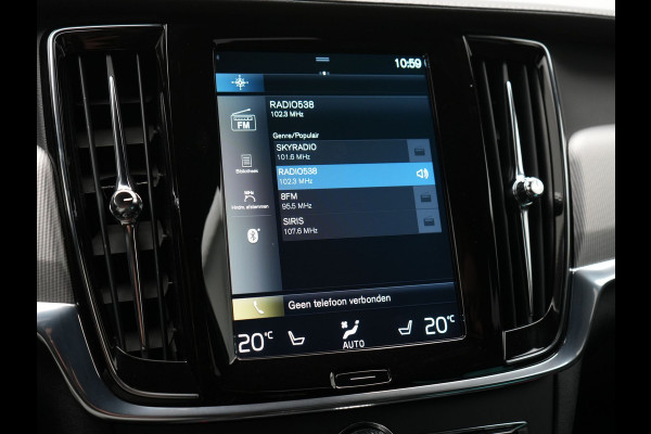 Volvo V90 T8 AWD R-Design Plug In Hybrid 394pk Dealer O.H. PHEV | Adaptive Cruise | 360 Camera | Black Optic | Alcantara Sportstoelen Memory & Verwarmd | Apple Carplay | Keyless | Blis | Virtual | Navigatie | 19"L.M |