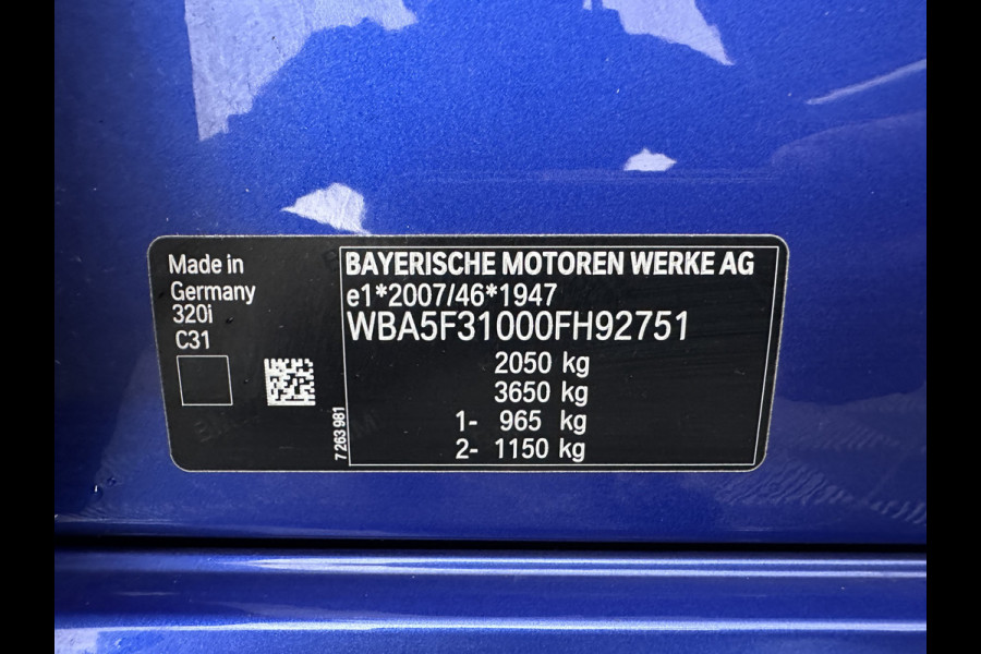 BMW 3-serie 320i M-Sportpack High Executive (INCL-BTW) *LEATHER-ALCANTARA | FULL-LED | DIGI-COCKPIT | HEATED-SPORTSEATS | BLIND-SPOT | HIFI-SOUND | KEYLESS | NAVI-FULLMAP | ECC | PDC | CRUISE | AMBIENT-LIGHT | SHIFT-PADDLES | 20''ALU*