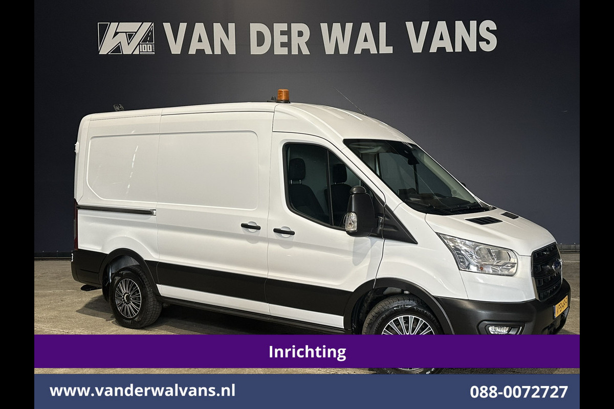 Ford Transit 2.0 TDCI 130pk L2H2 inrichting Euro6 Airco | Camera | Apple Carplay | Cruisecontrol Omvormer, Elektrische verstelbare bestuurdersstoel, Android Auto, Stoelverwarming, Verwarmde Voorruit, Parkeersensoren