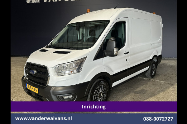 Ford Transit 2.0 TDCI 130pk L2H2 inrichting Euro6 Airco | Camera | Apple Carplay | Cruisecontrol Omvormer, Elektrische verstelbare bestuurdersstoel, Android Auto, Stoelverwarming, Verwarmde Voorruit, Parkeersensoren