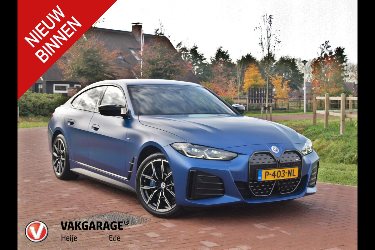 BMW i4 M50 High Executive 84 kWh | 544 PK | Harman Kardon | Head-Up Display | 360 Camera | Leder interieur | NL-Auto |