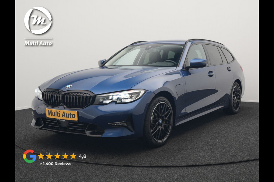 BMW 3 Serie Touring 330e Sportline Plug In Hybrid 293pk Dealer O.H. PHEV | Adaptive Cruise | Sfeerverlichting | Apple Carplay | Black Optic | Sportstoelen Verwarmd | Navigatie | Blis | Virtual | DAB |