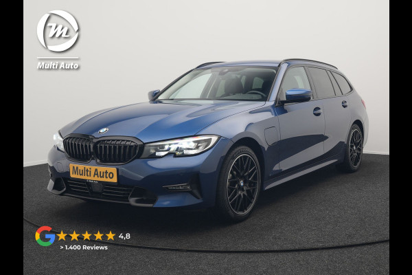 BMW 3 Serie Touring 330e Sportline Plug In Hybrid 293pk Dealer O.H. PHEV | Adaptive Cruise | Sfeerverlichting | Apple Carplay | Black Optic | Sportstoelen Verwarmd | Navigatie | Blis | Virtual | DAB |