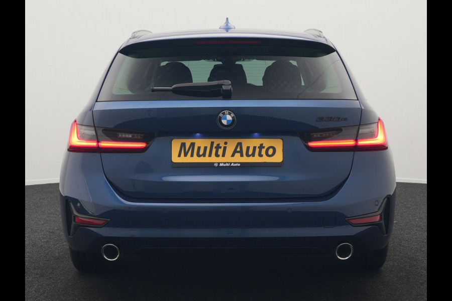 BMW 3 Serie Touring 330e Sportline Plug In Hybrid 293pk Dealer O.H. PHEV | Adaptive Cruise | Sfeerverlichting | Apple Carplay | Black Optic | Sportstoelen Verwarmd | Navigatie | Blis | Virtual | DAB |