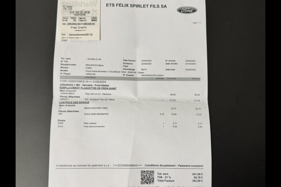 Ford FOCUS Wagon 1.0 EcoBoost Automaat Titanium Business Active Adaptive cruise Climate control Winterpack Pano B&O Apple/ Android