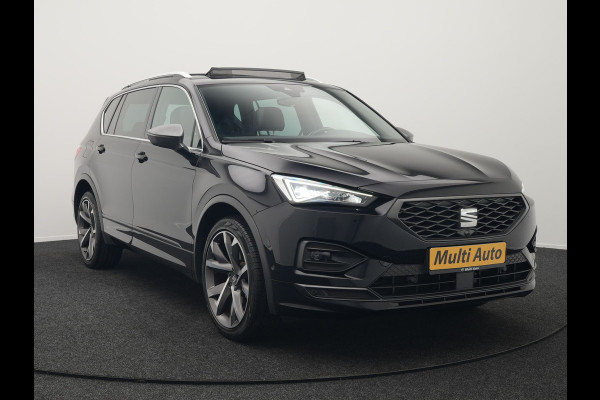 Seat Tarraco 1.4 TSI e-Hybrid FR Plug In Hybrid 245pk Dealer O.H PHEV | Panodak | Adaptive Cruise | 360 Camera | Lederen Sportstoelen Memory & Verwarmd | Apple Carplay | Keyless | Stuur & Achterbank Verwarmd | Blis | Navigatie | Virtual | DAB |