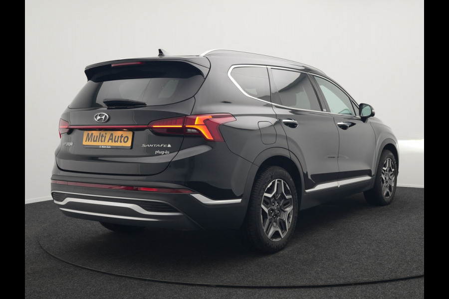 Hyundai Santa Fe 1.6 T-GDI Premium Plug In Hybrid 266pk Dealer O.H PHEV | Adaptive Cruise | Head Up | 360 Camera | Lederen Sportstoelen Memory & Ventilatie | Apple Carplay | Verwarmde Stoelen & Stuur | Sfeerverlichting | Keyless | Navigatie | Blis | DAB |