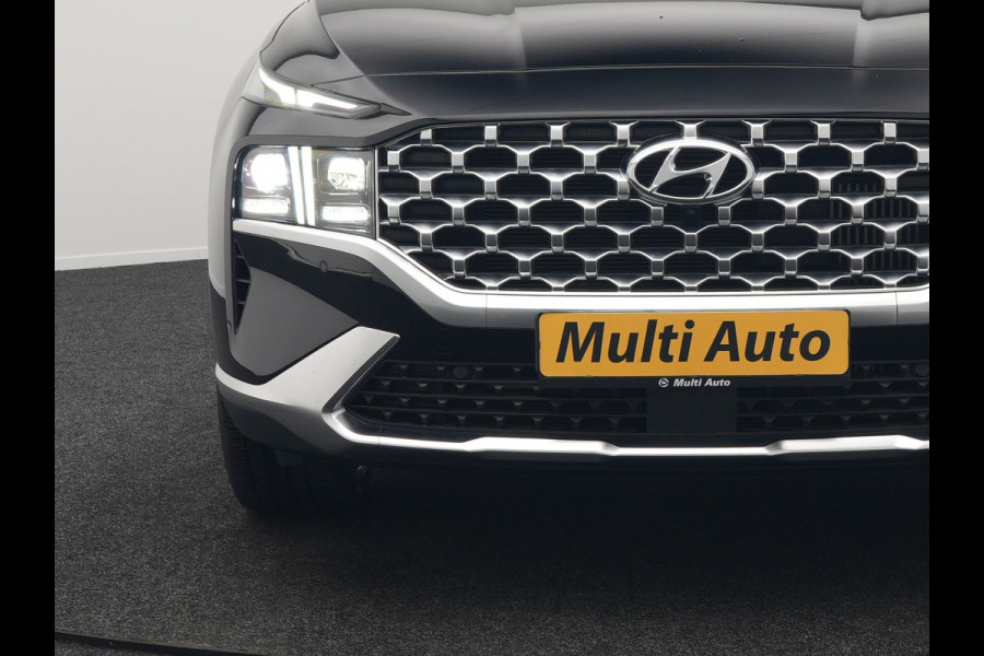 Hyundai Santa Fe 1.6 T-GDI Premium Plug In Hybrid 266pk Dealer O.H PHEV | Adaptive Cruise | Head Up | 360 Camera | Lederen Sportstoelen Memory & Ventilatie | Apple Carplay | Verwarmde Stoelen & Stuur | Sfeerverlichting | Keyless | Navigatie | Blis | DAB |