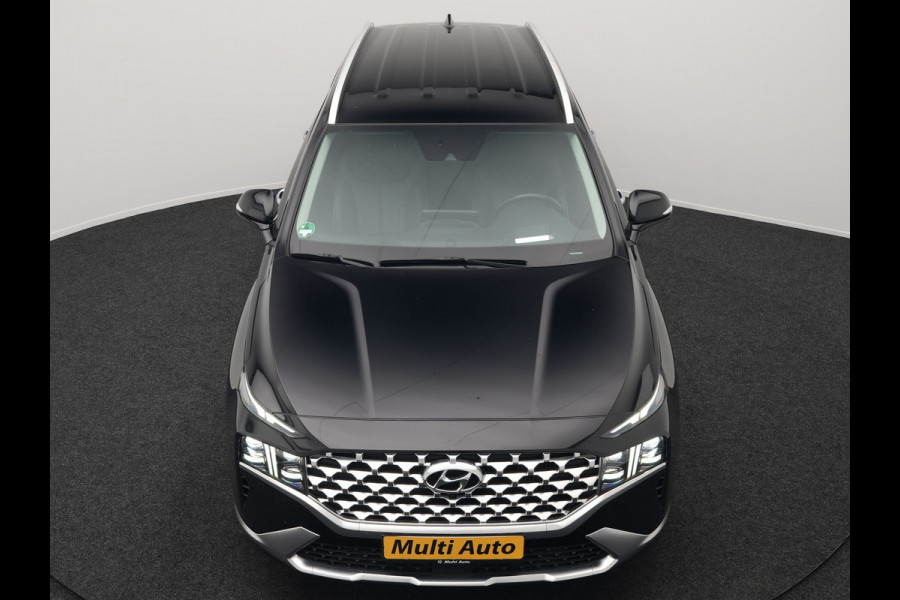 Hyundai Santa Fe 1.6 T-GDI Premium Plug In Hybrid 266pk Dealer O.H PHEV | Adaptive Cruise | Head Up | 360 Camera | Lederen Sportstoelen Memory & Ventilatie | Apple Carplay | Verwarmde Stoelen & Stuur | Sfeerverlichting | Keyless | Navigatie | Blis | DAB |