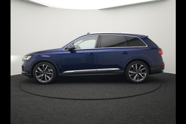 Audi Q7 55 TFSI e Quattro Pro Line Plug In Hybrid 381pk Dealer O.H PHEV | Luchtvering | Trekhaak Af Fabriek | Panodak | Adaptive Cruise | 21 "L.M Matrix LED | Camera | Lederen Sportstoelen Memory & Ventilatie | Navigatie | Keyless | Virtual | DAB  | Softclos