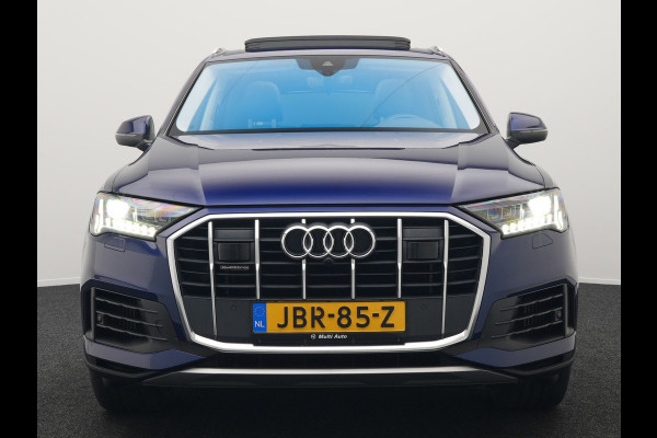 Audi Q7 55 TFSI e Quattro Pro Line Plug In Hybrid 381pk Dealer O.H PHEV | Luchtvering | Trekhaak Af Fabriek | Panodak | Adaptive Cruise | 21 "L.M Matrix LED | Camera | Lederen Sportstoelen Memory & Ventilatie | Navigatie | Keyless | Virtual | DAB  | Softclos