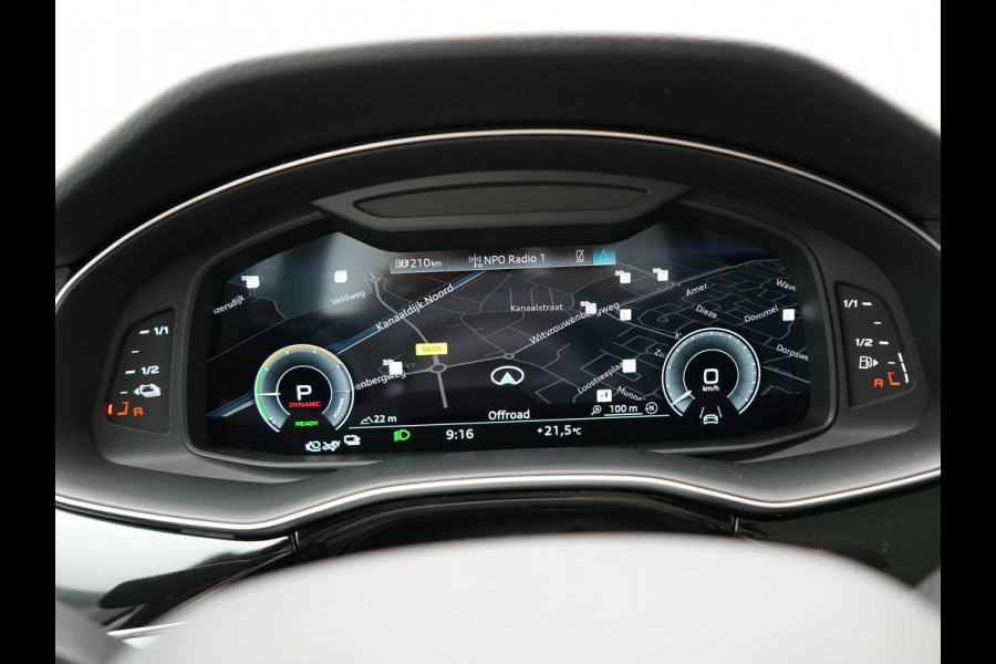 Audi Q7 55 TFSI e Quattro Pro Line Plug In Hybrid 381pk Dealer O.H PHEV | Luchtvering | Trekhaak Af Fabriek | Panodak | Adaptive Cruise | 21 "L.M Matrix LED | Camera | Lederen Sportstoelen Memory & Ventilatie | Navigatie | Keyless | Virtual | DAB  | Softclos