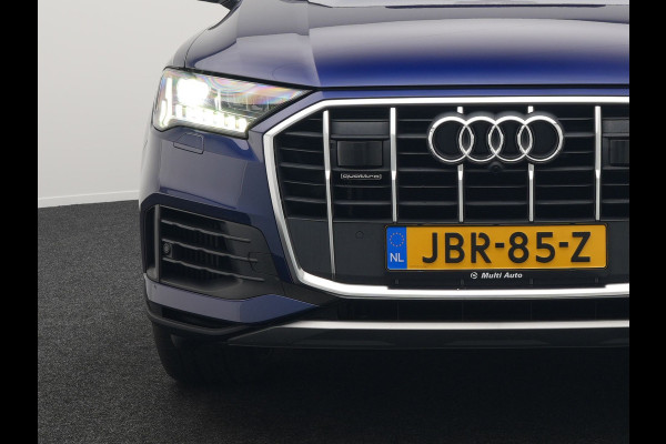 Audi Q7 55 TFSI e Quattro Pro Line Plug In Hybrid 381pk Dealer O.H PHEV | Luchtvering | Trekhaak Af Fabriek | Panodak | Adaptive Cruise | 21 "L.M Matrix LED | Camera | Lederen Sportstoelen Memory & Ventilatie | Navigatie | Keyless | Virtual | DAB  | Softclos