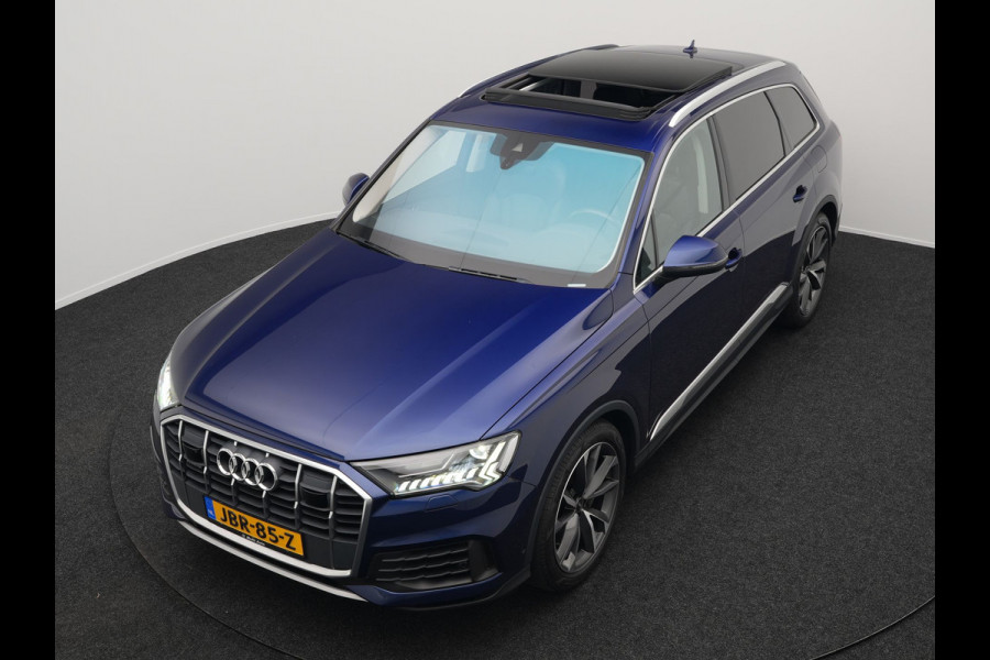 Audi Q7 55 TFSI e Quattro Pro Line Plug In Hybrid 381pk Dealer O.H PHEV | Luchtvering | Trekhaak Af Fabriek | Panodak | Adaptive Cruise | 21 "L.M Matrix LED | Camera | Lederen Sportstoelen Memory & Ventilatie | Navigatie | Keyless | Virtual | DAB  | Softclos