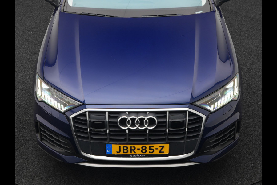 Audi Q7 55 TFSI e Quattro Pro Line Plug In Hybrid 381pk Dealer O.H PHEV | Luchtvering | Trekhaak Af Fabriek | Panodak | Adaptive Cruise | 21 "L.M Matrix LED | Camera | Lederen Sportstoelen Memory & Ventilatie | Navigatie | Keyless | Virtual | DAB  | Softclos