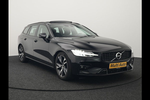 Volvo V60 B4 R-Design Automaat 198pk | Panodak | Adaptive Cruise | Camera | Lederen Sportstoelen Memory & Verwarmd | Pilot Assist | Blis | Navigatie | Stuurverwarming  | Virtual | DAB |