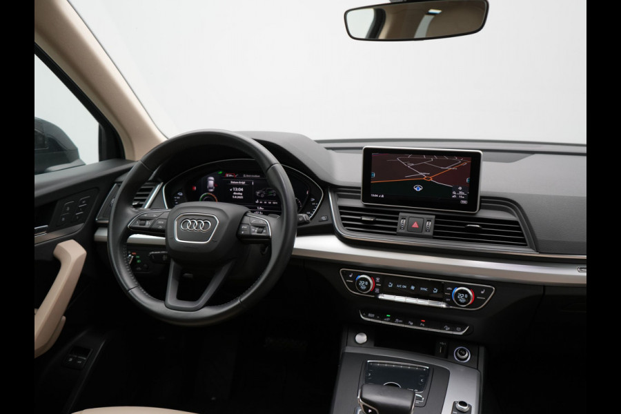 Audi Q5 50 TFSI e quattro S edition Plug In Hybrid 300pk Dealer O.H PHEV | 360 Camera  | Lederen Sportstoelen Memory & Verwarmd | Navigatie | Cruise Control | Keyless | DAB | Virtual |