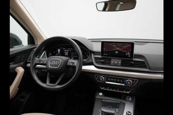 Audi Q5 50 TFSI e quattro S edition Plug In Hybrid 300pk Dealer O.H PHEV | 360 Camera  | Lederen Sportstoelen Memory & Verwarmd | Navigatie | Cruise Control | Keyless | DAB | Virtual |