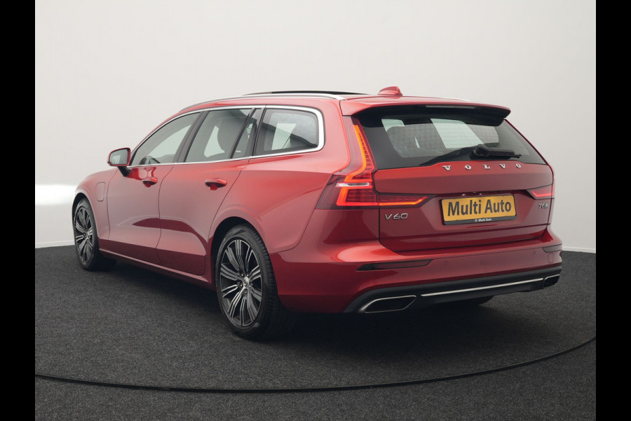 Volvo V60 T6 Twin Engine AWD Inscription Plug In Hybrid 340pk Dealer O.H. PHEV | Panodak | Trekhaak af Fabriek | Lederen Sportstoelen Memory | Apple Carplay | Navigatie | Camera | Virtual | Stoelverwarming |