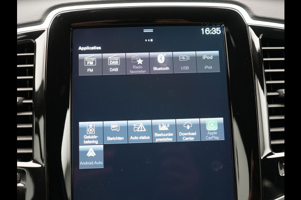 Volvo XC90 T8 Recharge AWD R-Design Plug In Hybrid 394pk 7 Persoons Dealer O.H. PHEV | Lederen Sportstoelen Memory | Pilot Assist | Harman Kardon | Adaptive Cruise | Navigatie | Apple Carplay | Camera | Virtual | L.M. 22" | DAB |