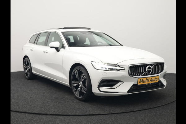 Volvo V60 T6 Recharge AWD Inscription Plug In Hybrid 33.000 KM !! Dealer O.H. PHEV | Panodak | Adaptive Cruise | Lederen Sportstoelen Memory | Trekhaak af Fabriek | Harman Kardon | Navigatie | Apple Carplay | Acam | L.M. 19" | Stoel & Stuurverwarming | DAB | Virtual |