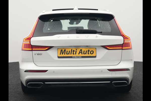 Volvo V60 T6 Recharge AWD Inscription Plug In Hybrid 33.000 KM !! Dealer O.H. PHEV | Panodak | Adaptive Cruise | Lederen Sportstoelen Memory | Trekhaak af Fabriek | Harman Kardon | Navigatie | Apple Carplay | Acam | L.M. 19" | Stoel & Stuurverwarming | DAB | Virtual |