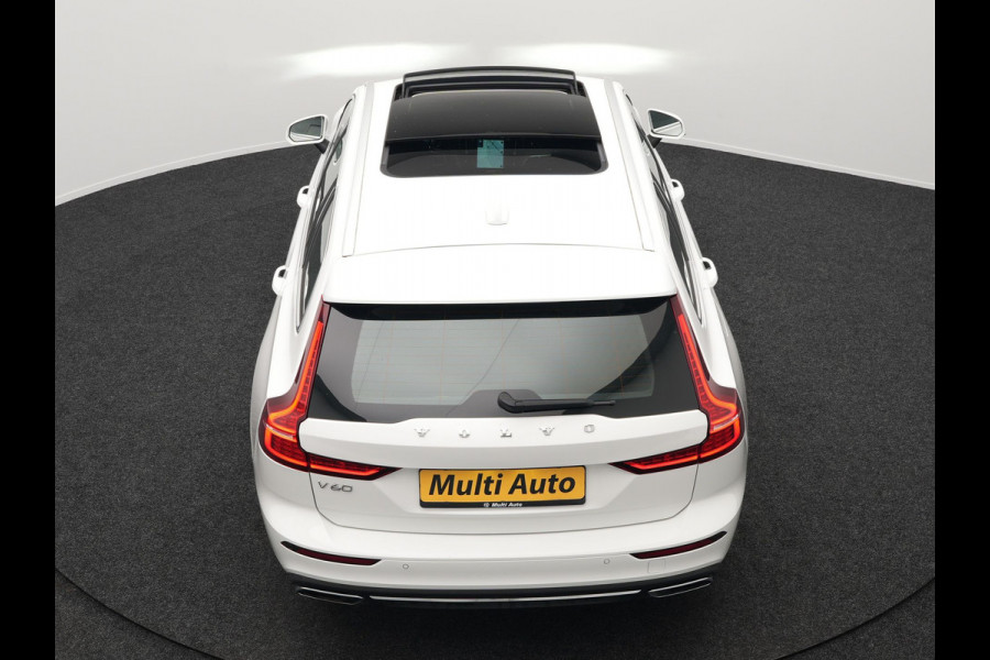 Volvo V60 T6 Recharge AWD Inscription Plug In Hybrid 33.000 KM !! Dealer O.H. PHEV | Panodak | Adaptive Cruise | Lederen Sportstoelen Memory | Trekhaak af Fabriek | Harman Kardon | Navigatie | Apple Carplay | Acam | L.M. 19" | Stoel & Stuurverwarming | DAB | Virtual |
