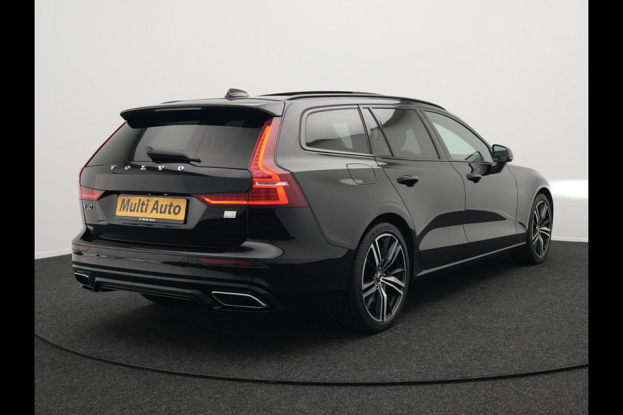 Volvo V60 T6 Recharge AWD R-Design LONG RANGE Plug In Hybrid Dealer O.H. PHEV | Panodak | Lederen Sportstoelen Memory | Harman Kardon | Apple Carplay | Navigatie | Camera | L.M. 19" | DAB | Virtual |