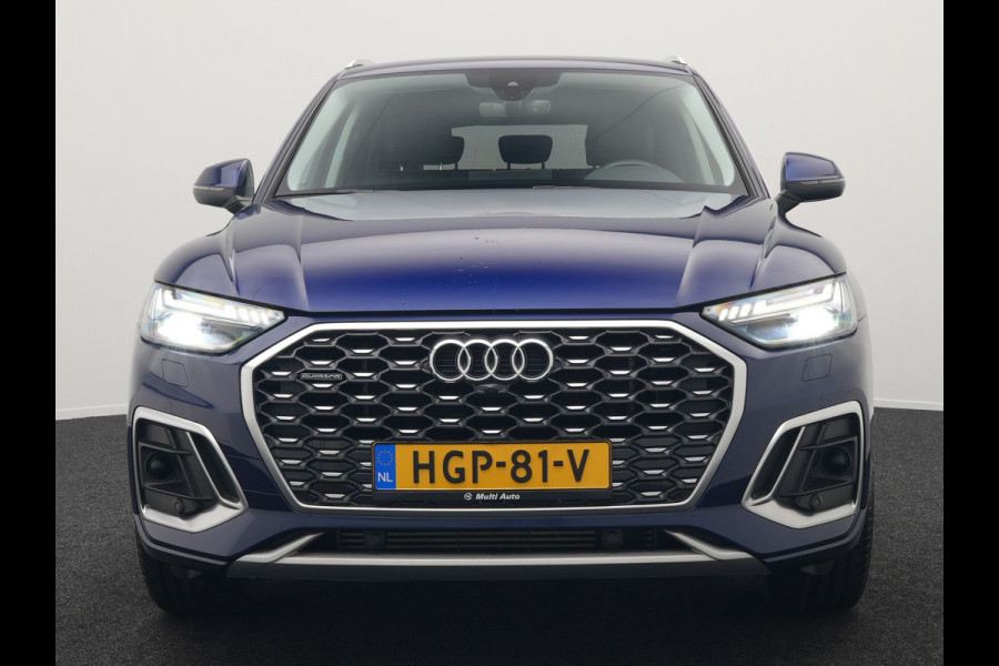 Audi Q5 Sportback 55 TFSI e Quattro S-Line Plug in Hybrid PHEV | Trekhaak af Fabriek | Alcantara Sportstoelen Verwarmd | Adaptive Cruise | Apple Carplay | Virtual | Navigatie | Camera | DAB |