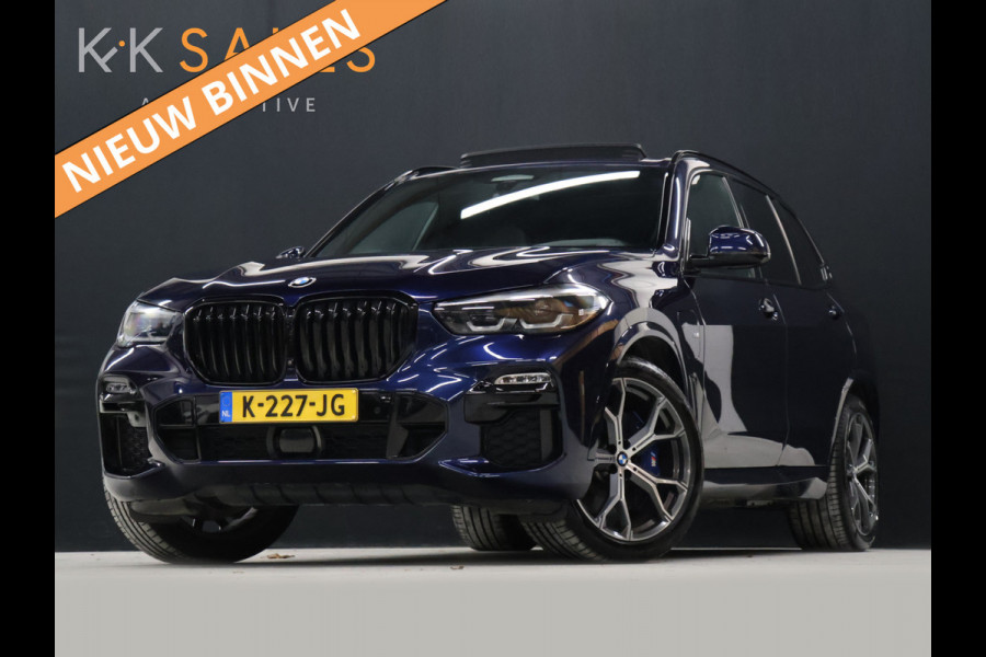 BMW X5 xDrive45e M Sport High Executive [SCHUIFKANTELDAK, HARMAN/KARDON, APPLE CARPLAY, ANDROID, MEMORY SEATS, STOELMASSAGE, 360 CAMERA, STUURVERWARMING, HEAD-UP, ADAPTIVE CRUISE, STOELVENTILATIE, STOELVERWARMING, NIEUWSTAAT]