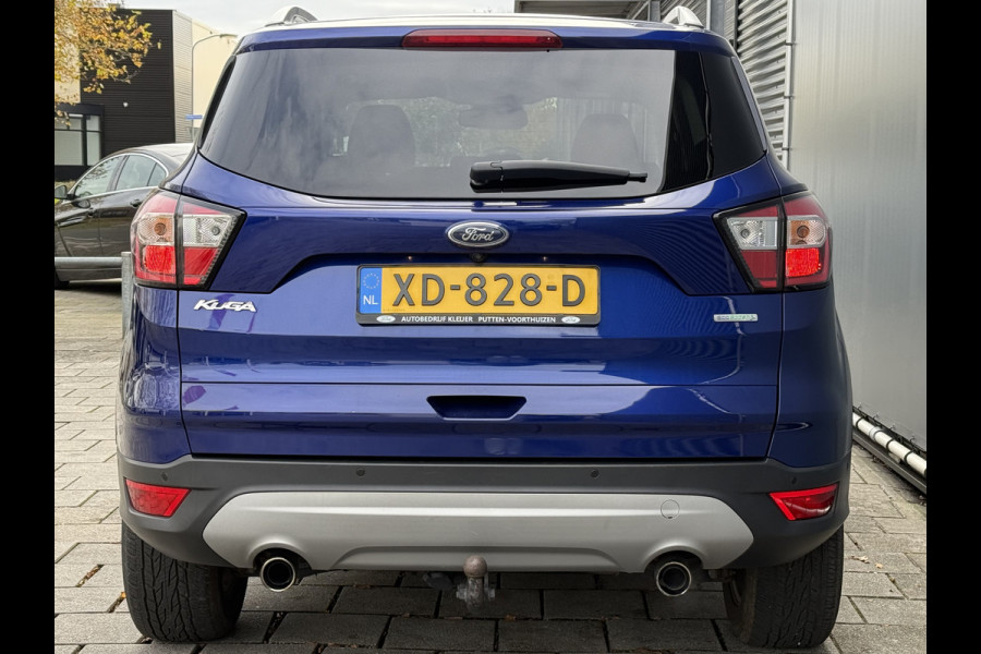 Ford Kuga BWJ 2018 | 1.5T 150PK Titanium | TREKHAAK | CLIMA | NAVI | STOEL VERW | CARPLAY | STUURWIEL VERW | PRIVACY GLASS |