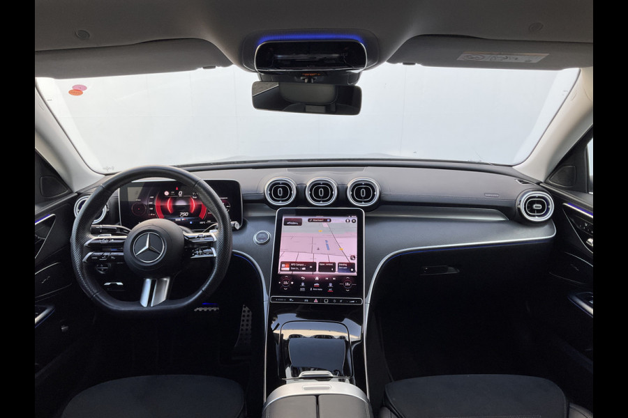 Mercedes-Benz C-Klasse 220 D AMG Line Stoel.electr.Verw Sfeerverl, Hybride Nieuwstaat Grafietgrijs metalliclak