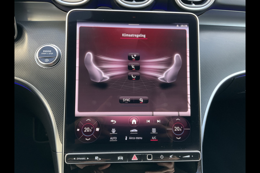 Mercedes-Benz C-Klasse 220 D AMG Line Stoel.electr.Verw Sfeerverl, Hybride Nieuwstaat Grafietgrijs metalliclak