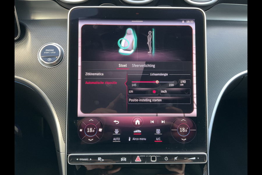 Mercedes-Benz C-Klasse 220 D AMG Line Stoel.electr.Verw Sfeerverl, Hybride Nieuwstaat Grafietgrijs metalliclak