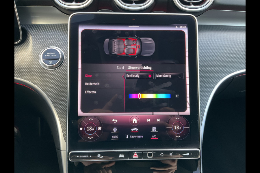 Mercedes-Benz C-Klasse 220 D AMG Line Stoel.electr.Verw Sfeerverl, Hybride Nieuwstaat Grafietgrijs metalliclak