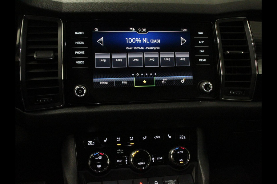 Škoda Kodiaq 1.5 TSI 150pk DSG Style 7p. | Navigatie | Apple Carplay/Android Auto | Adaptive Cruise Control | Parkeersensor achter | Stoel- en stuurverwarming | Ledverlichting | Getinte ramen | Climate Control