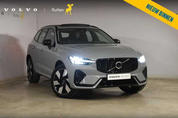 Volvo XC60 T6 350PK Automaat Plug-in Hybrid AWD Ultra Dark / Navigatie / Luchtvering / 360 Camera / Adaptieve Cruise Control / Stuurverwarming / Stoelverwarming v+a / Elektr. Achterklep / Schuifdak / Trekhaak