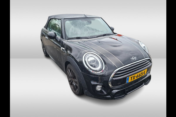 MINI Cabrio 1.5 Cooper / JCW Package / Leder / CarPlay / 18'' / Keyless / Navigatie / Stoelverwarming / Windscherm / Cruise Control