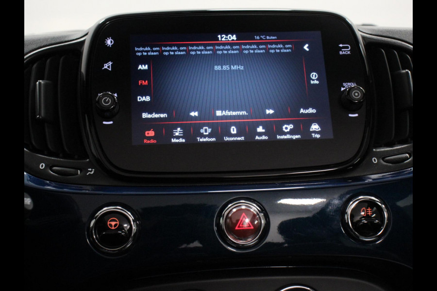 Fiat 500C 1.0 Hybrid Lounge Plus Navigatie Cruise Control Parkeer Sensoren Climate Control DAB Lichtmetalen Velgen