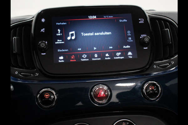 Fiat 500C 1.0 Hybrid Lounge Plus Navigatie Cruise Control Parkeer Sensoren Climate Control DAB Lichtmetalen Velgen
